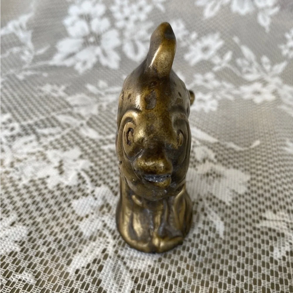 RARE Mid-Century Brass Goldfish Collectible Figurine - Picture 3 of 7